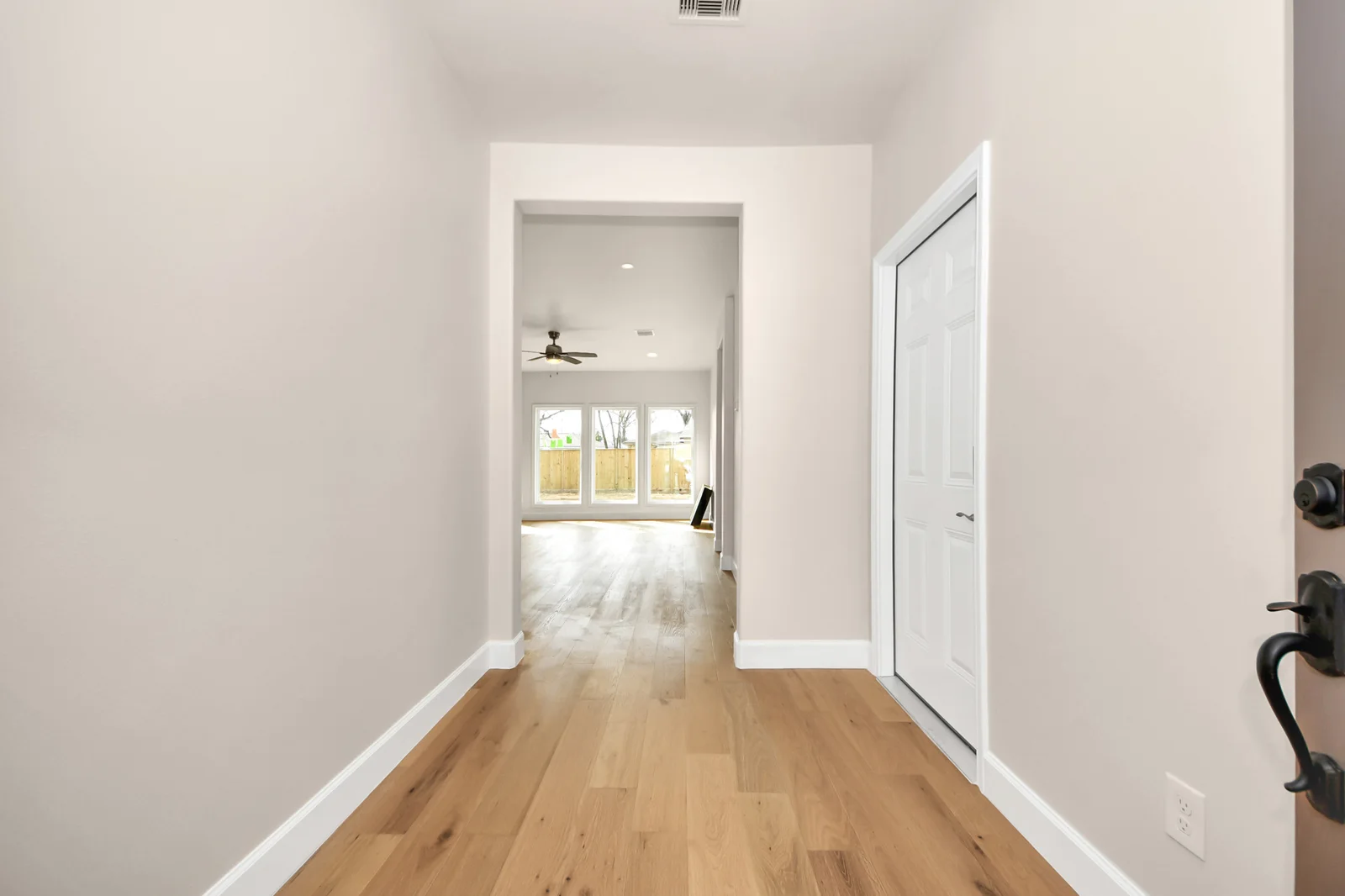 Completed entry hall at the Gammage residential construction project
