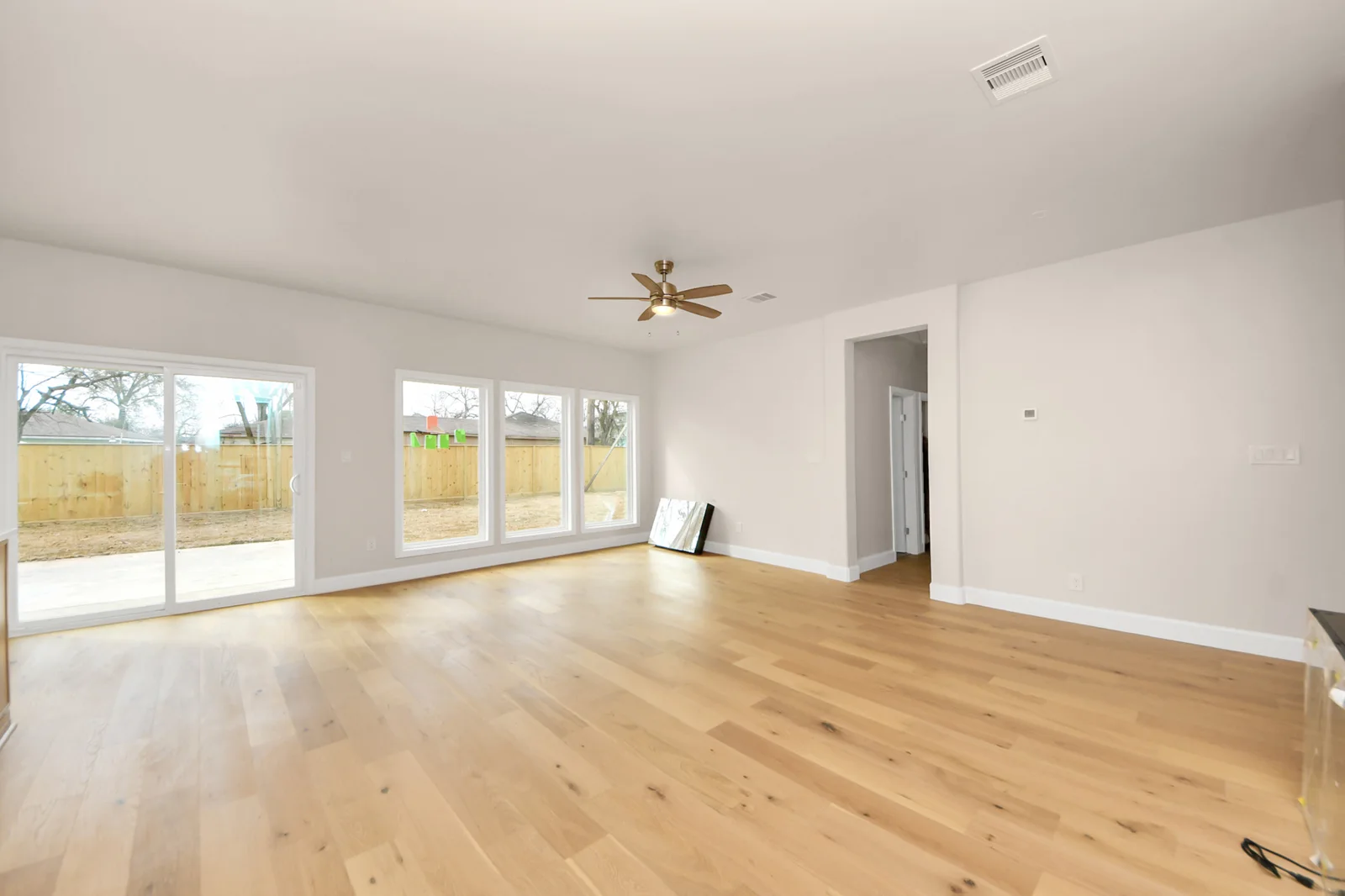 Completed living area at the Gammage residential construction project