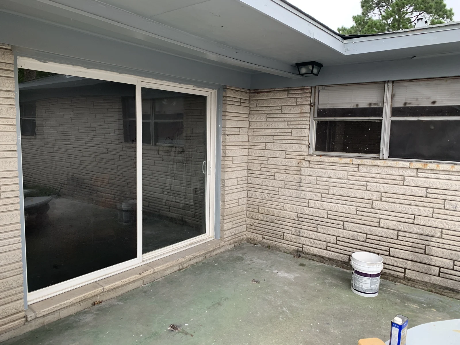 Later property-side exterior